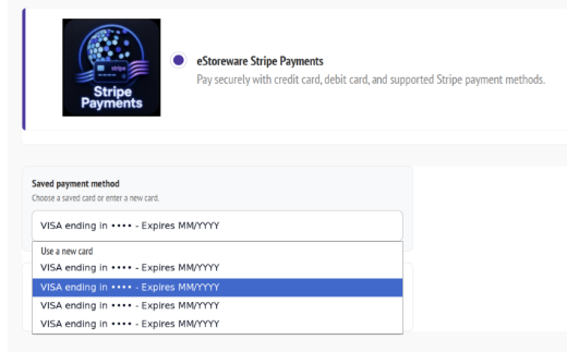 Picture of eStoreware Stripe Payments with Saved Payments and 3DS