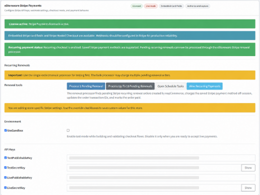 Picture of eStoreware Stripe Payments with Saved Payments and 3DS